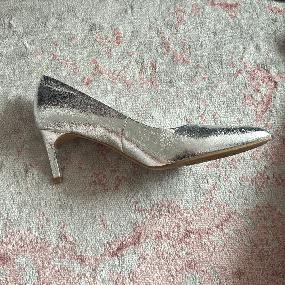 Silver Pointed Toe Heel (Wide Width) - image 5